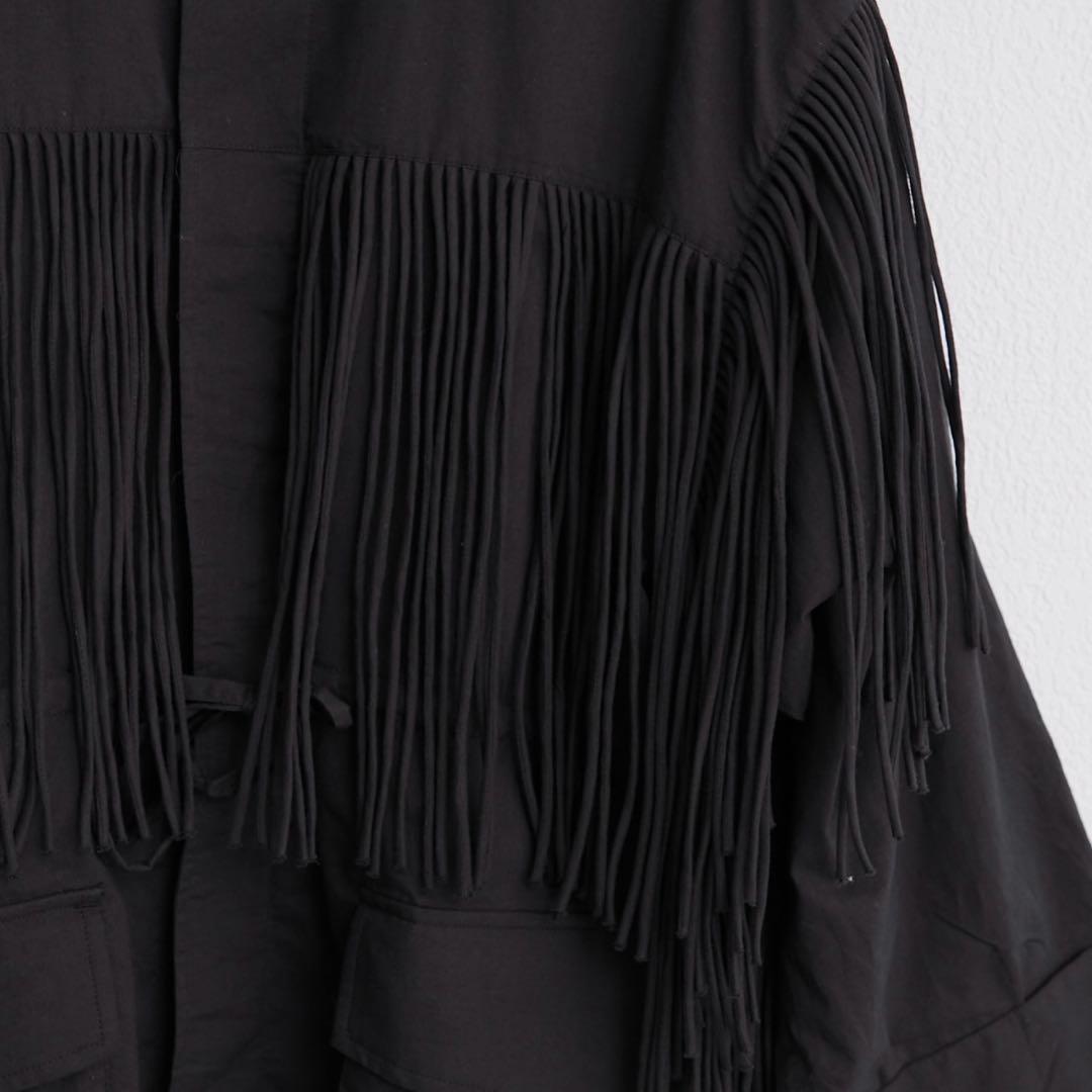 ジャケット・アウター crinkle fringe M65 jacket