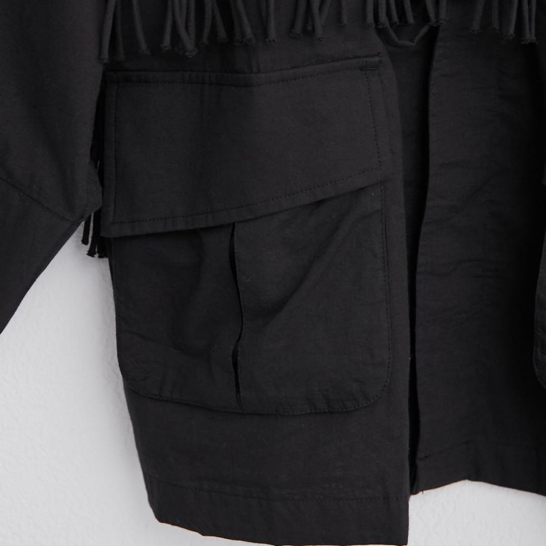 ジャケット・アウター crinkle fringe M65 jacket