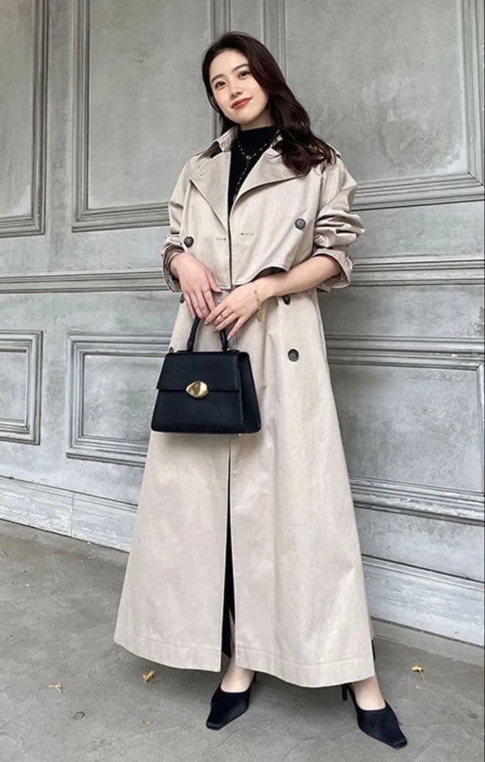 【美品】anuans【23ver.】3wayトレンチコート （BEIGE）