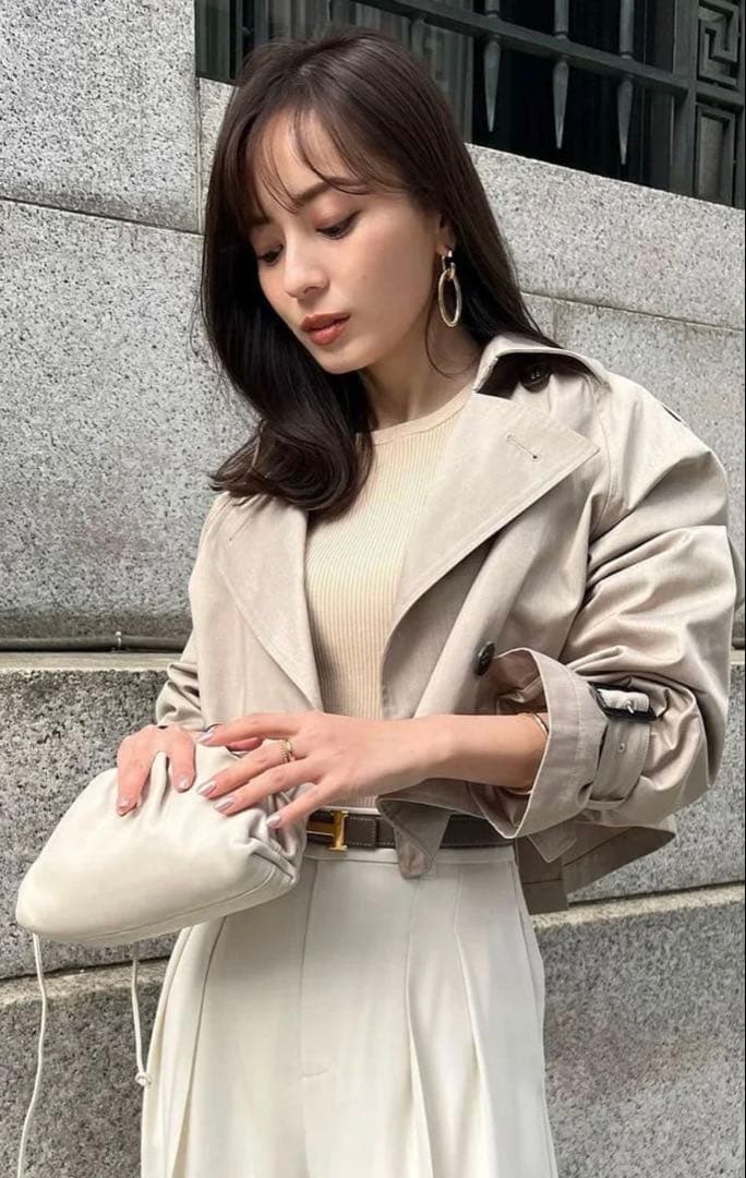 【美品】anuans【23ver.】3wayトレンチコート （BEIGE）