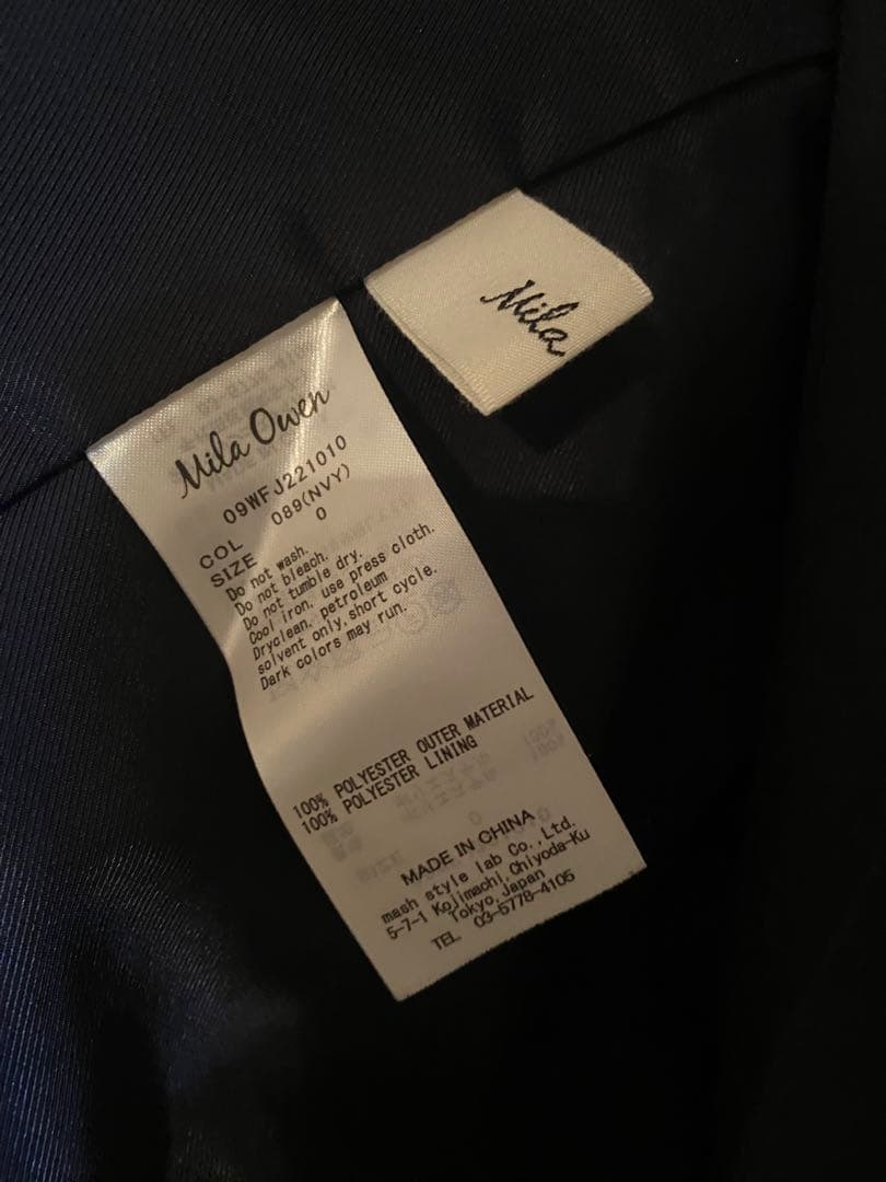 MilaOwen ミラオーウェン 金釦ダブルブレストブレザー