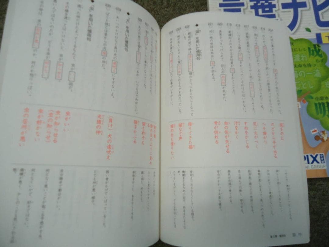 サピックス　言葉ナビ上巻/下巻　　2冊　中古品　塾生専用/非売品　ほぼ未解答