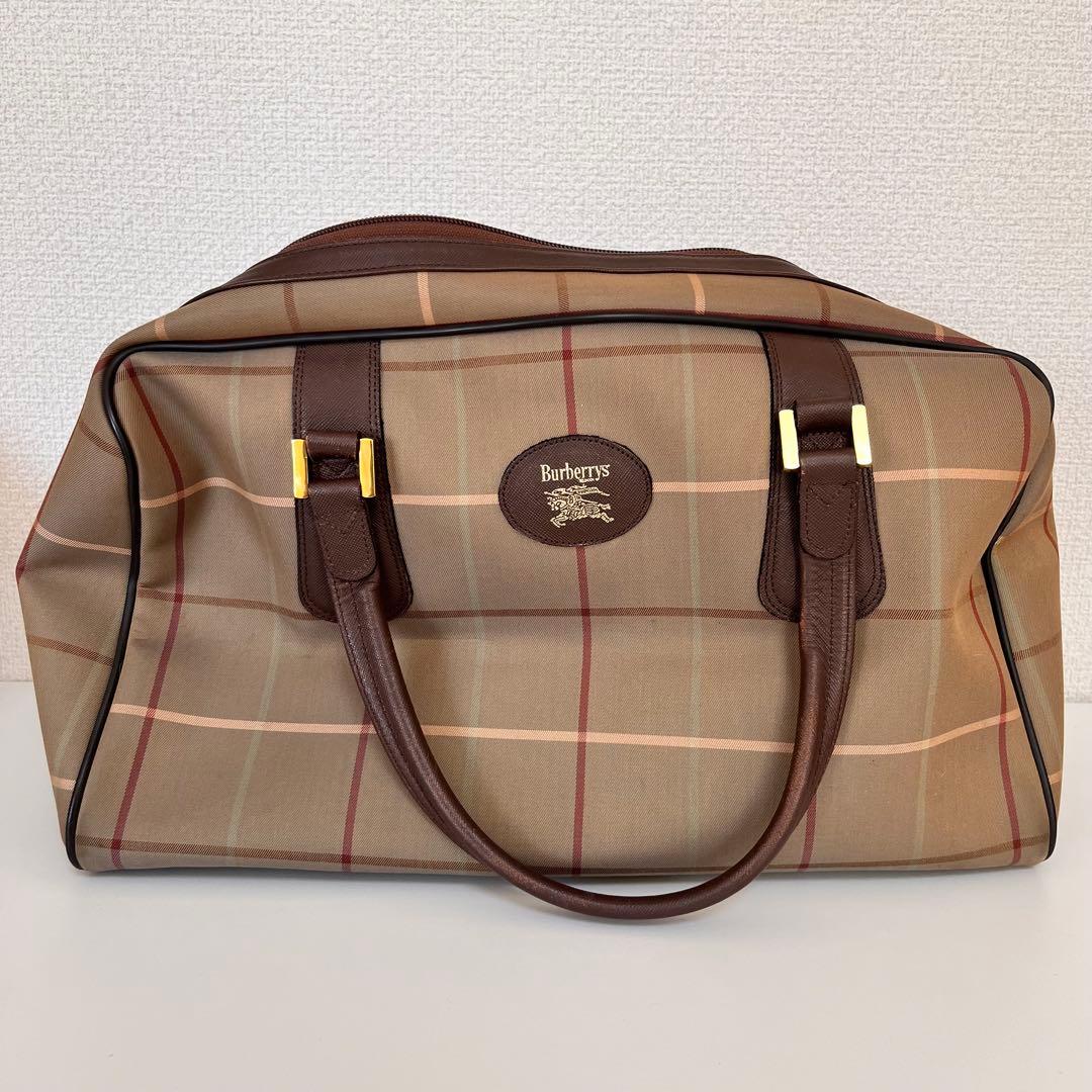 【※トミさん専用】Burberrys チェック柄 ボストンバッグ ポーチセット