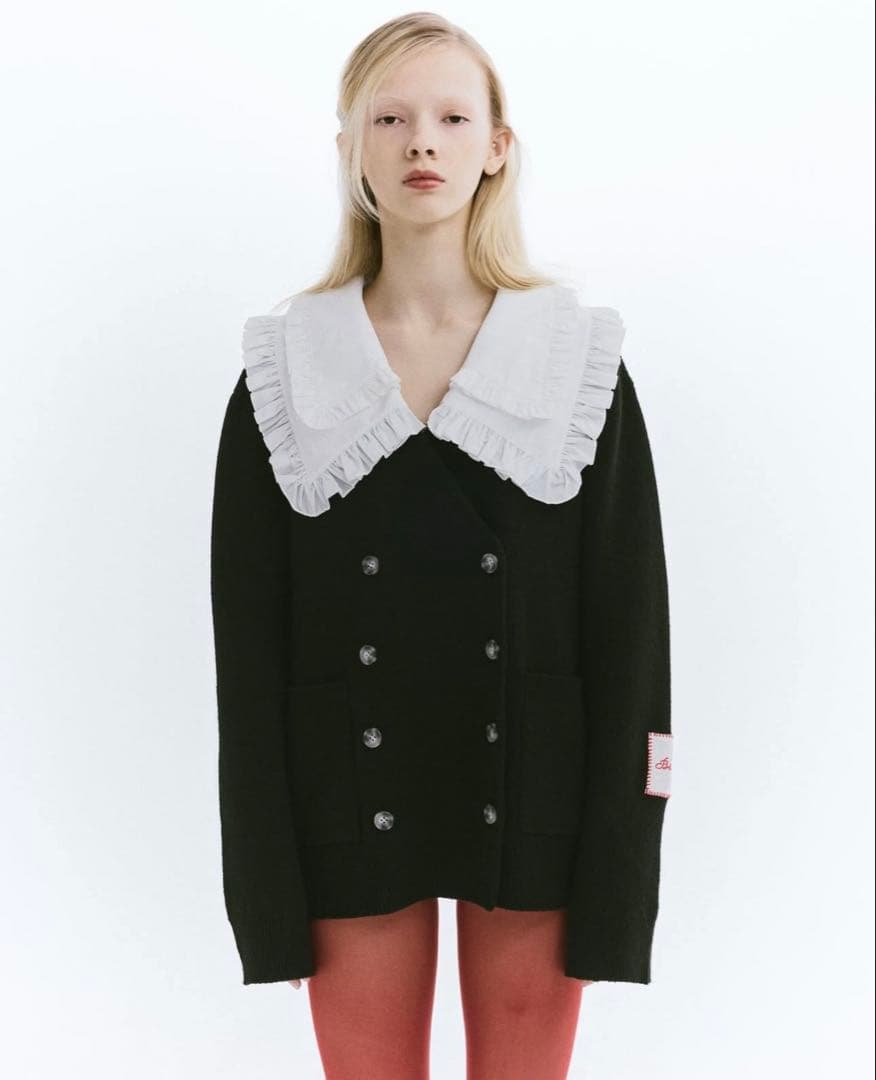 【新品未使用】オーバーサイズニットカーディガン ブラック