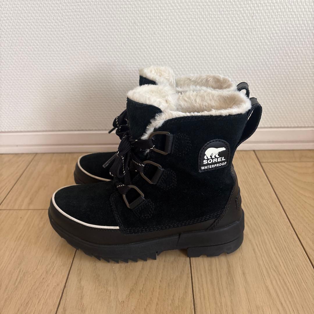 SOREL ブラック ムートンブーツ