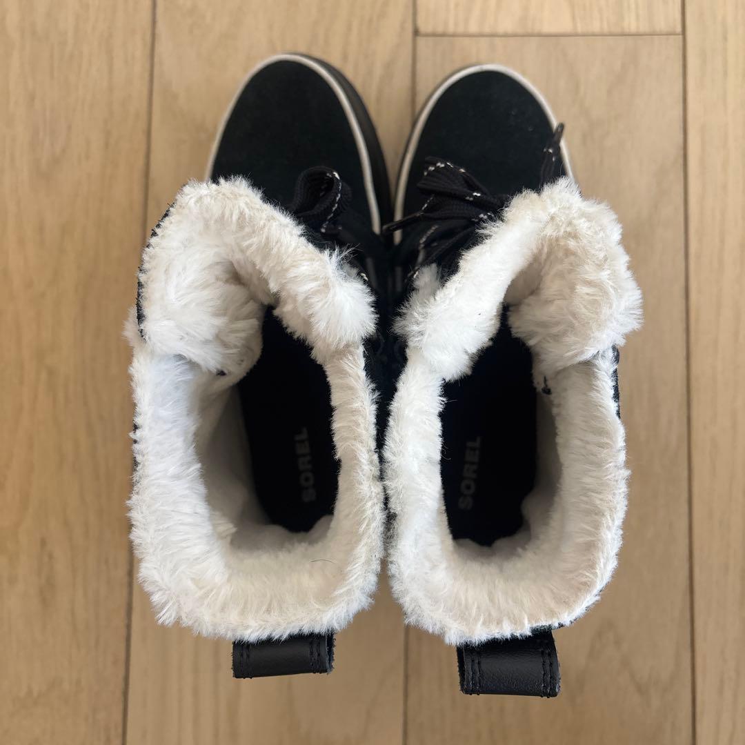 SOREL ブラック ムートンブーツ