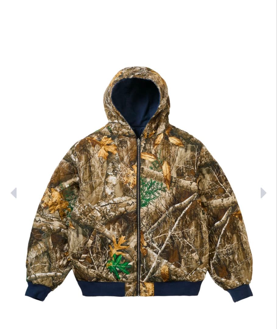 パレススケートボード REVERSIBLE JACKET NAVY Sサイズ