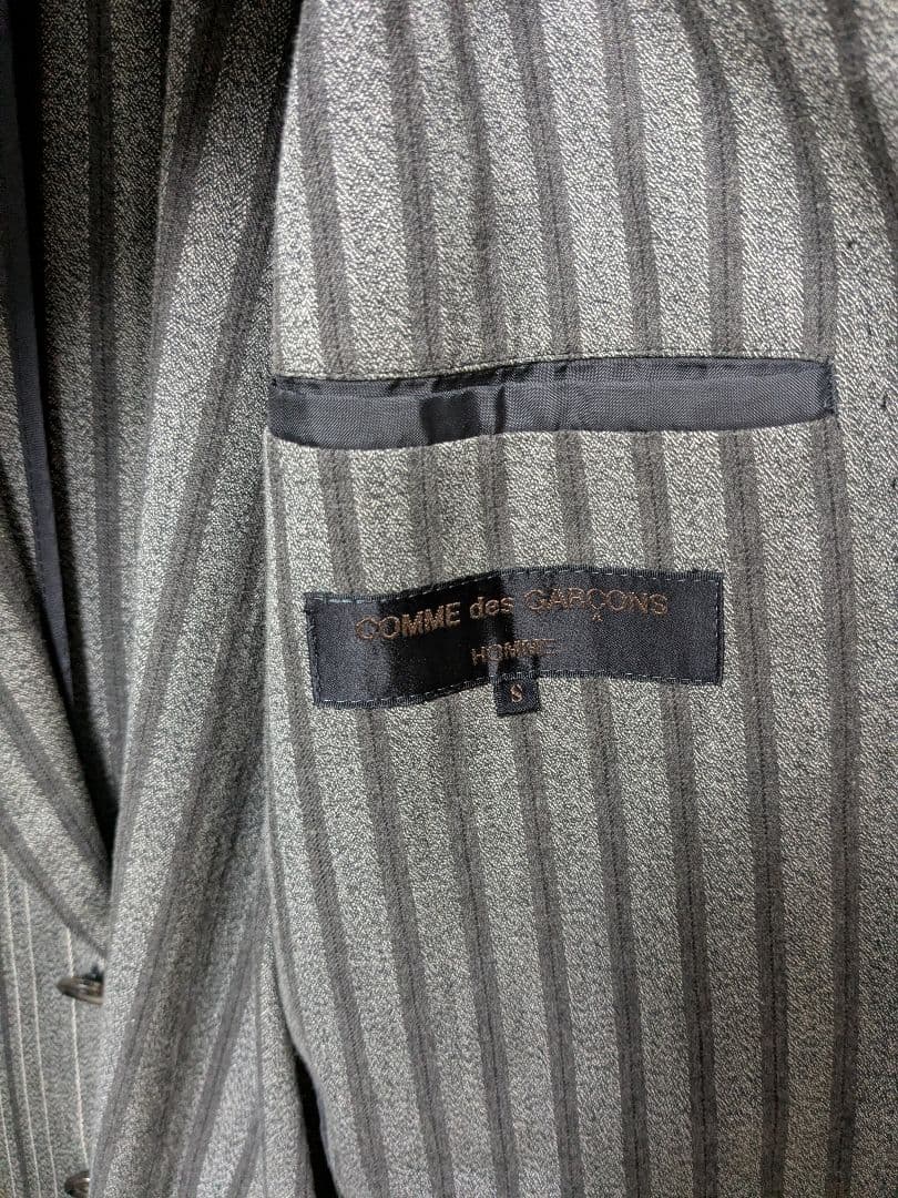 COMME des GARCONS HOMME コットンストライプジャケット