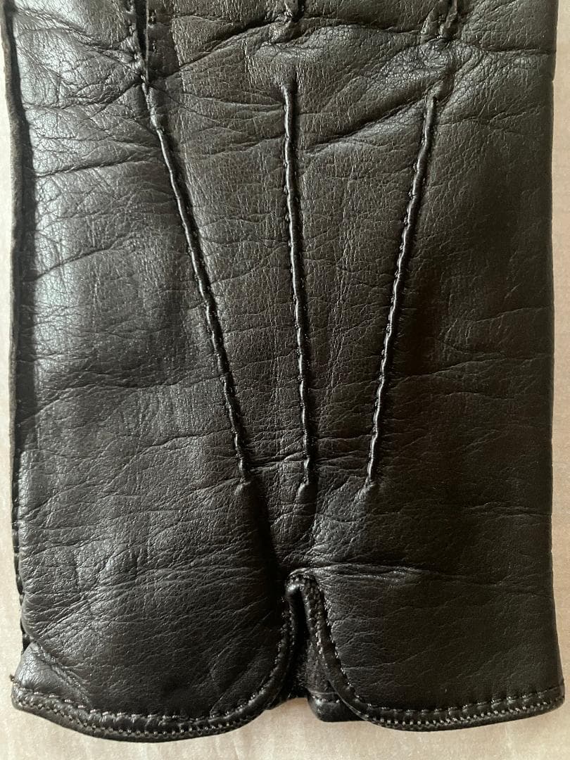 Ermenegildo Zegna レザー グローブ L ダークブラウン