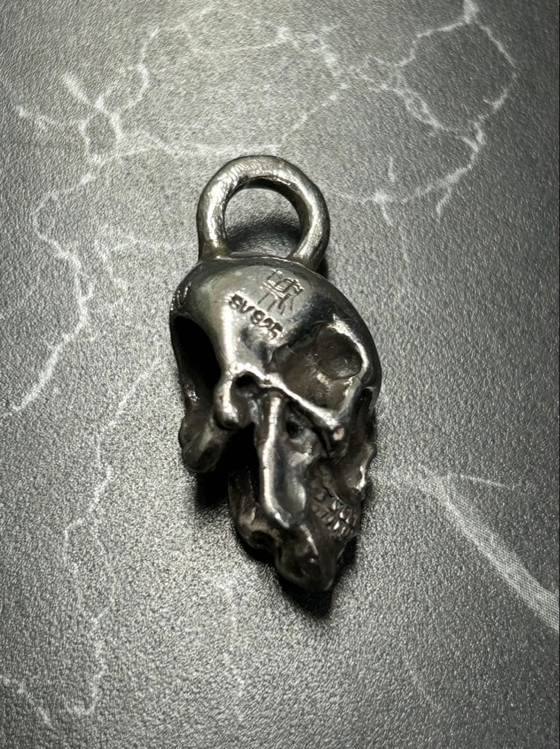 [3-R] SV925 / ハンドメイド SKULL ペンダントトップ スカル