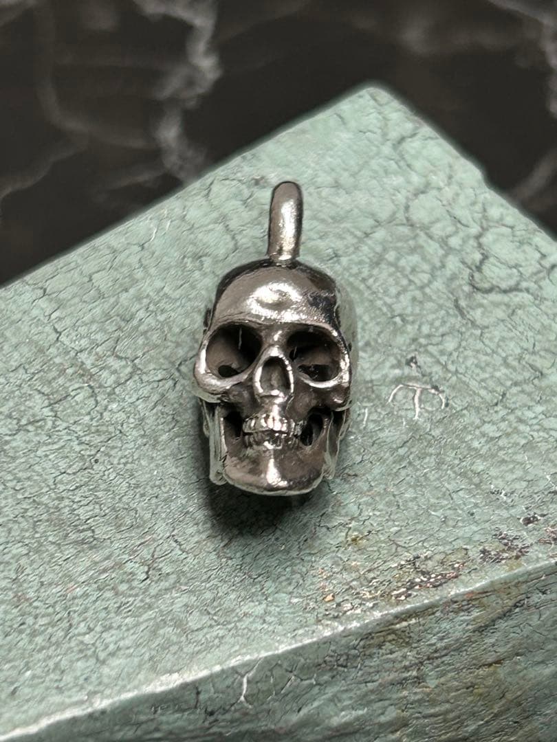 [3-R] SV925 / ハンドメイド SKULL ペンダントトップ スカル