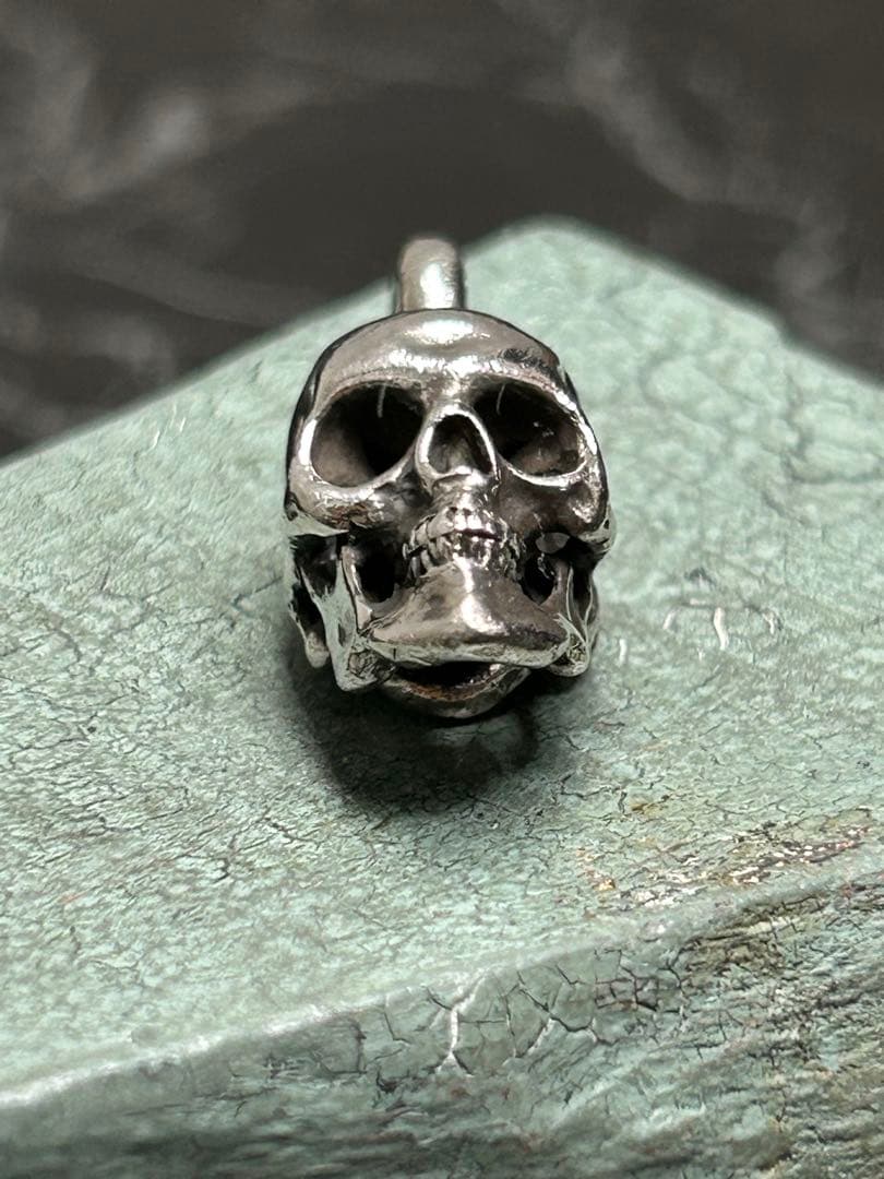 [3-R] SV925 / ハンドメイド SKULL ペンダントトップ スカル