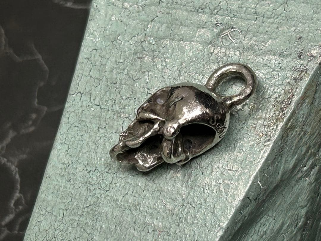 [3-R] SV925 / ハンドメイド SKULL ペンダントトップ スカル