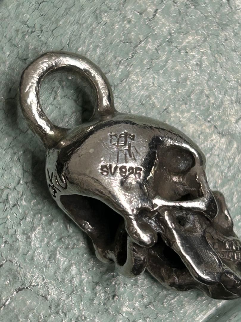 [3-R] SV925 / ハンドメイド SKULL ペンダントトップ スカル