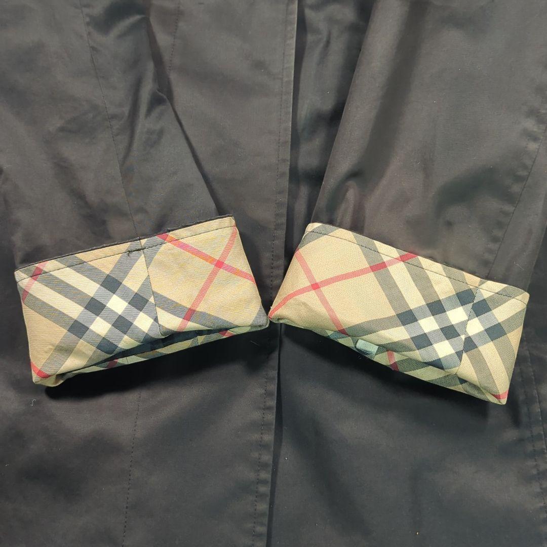 BURBERRY バーバリーロンドン ステンカラーコートノバチェック 9号 比翼