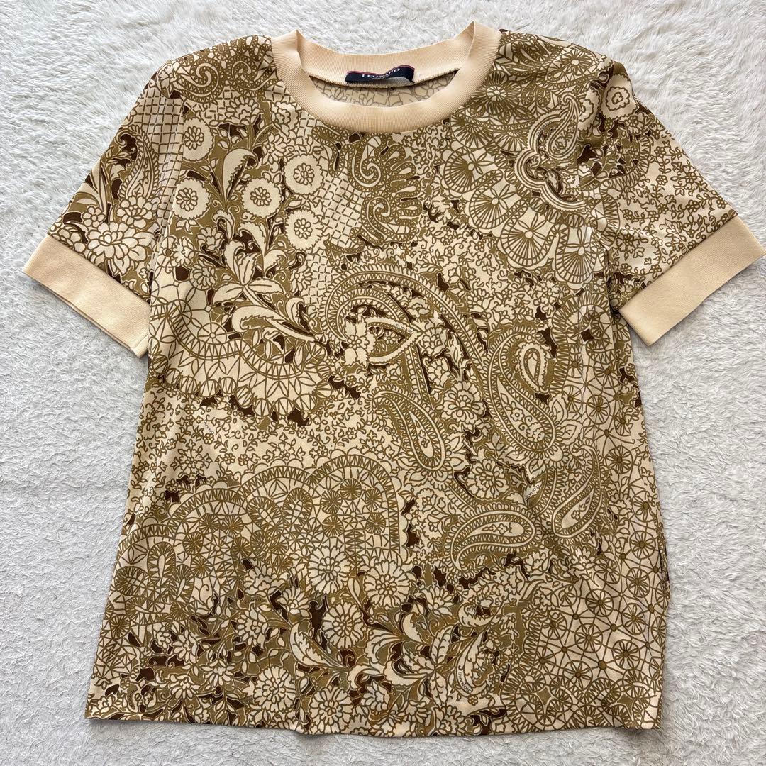 美品　LEONARD カンカン素材　アンサンブル カーディガン カットソー