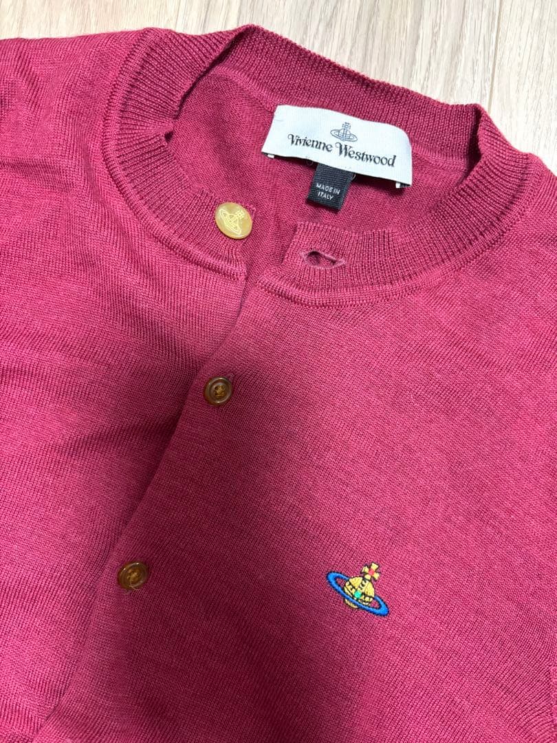 Vivienne Westwood バーガンディ カーディガン