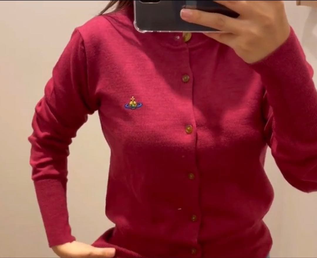 Vivienne Westwood バーガンディ カーディガン
