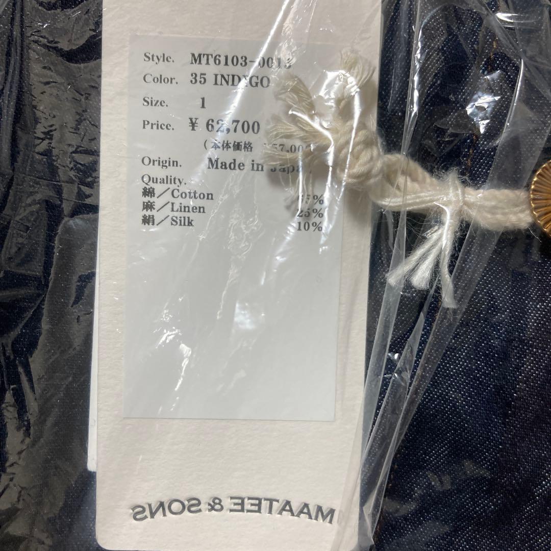 ジャケット・アウター MAATEE&SONS 26SS DENIM SHIRTS JACKET