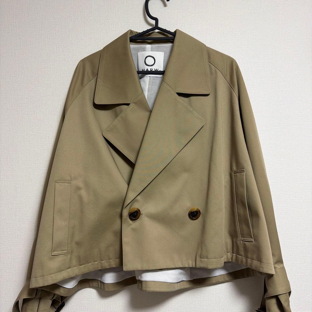 新品 ＜MARW UNITED ARROWS＞ ショート トレンチコート 38