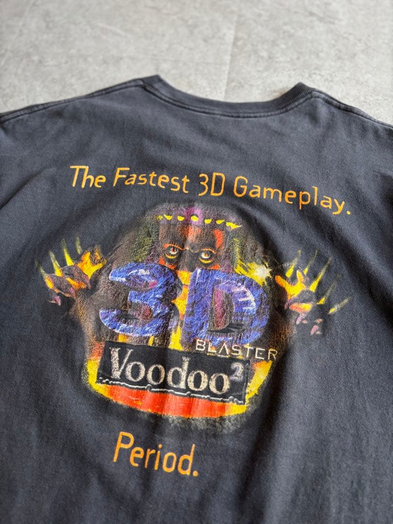 90s CREATIVE Voodoo2 3dfx テックTシャツ XL 企業物