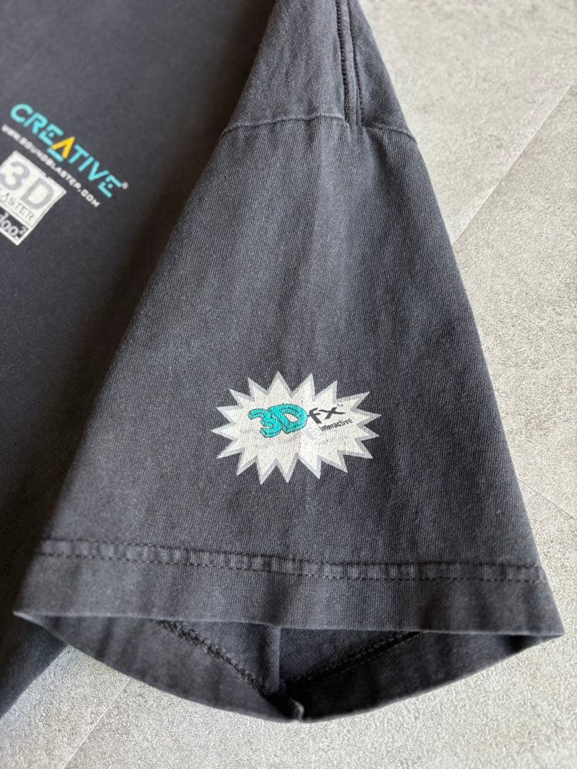90s CREATIVE Voodoo2 3dfx テックTシャツ XL 企業物