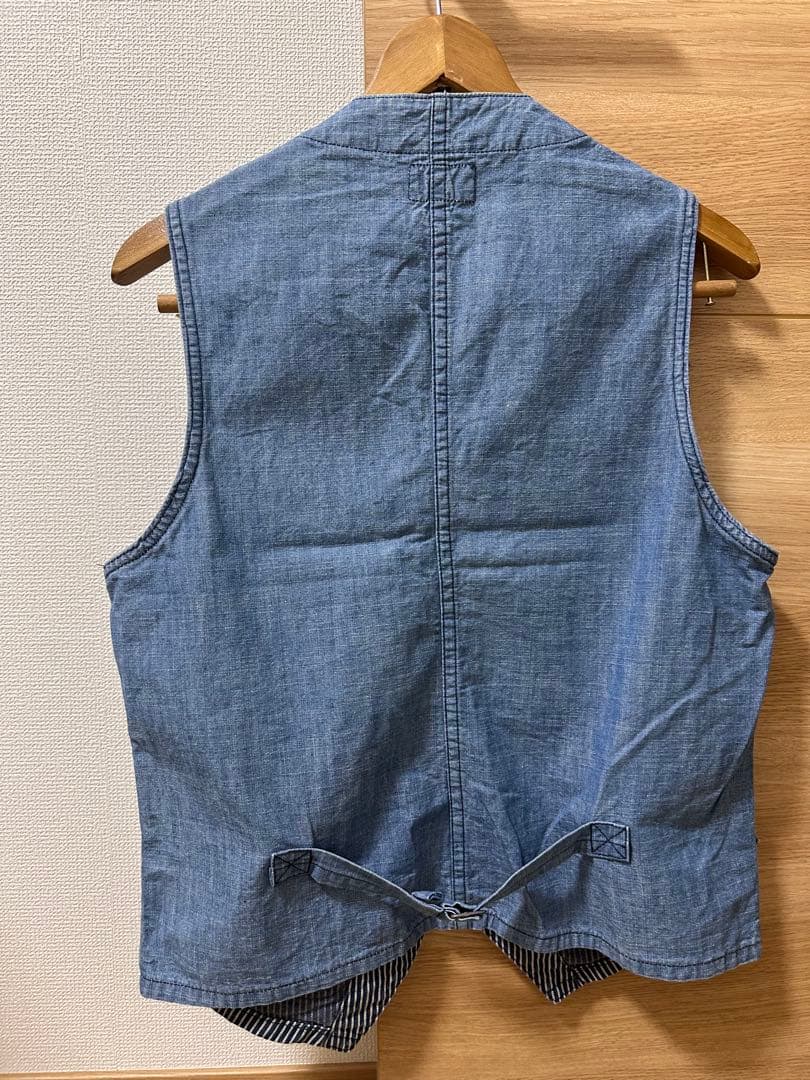 Sugar Cane & Co. ウォバッシュデニムベスト 36