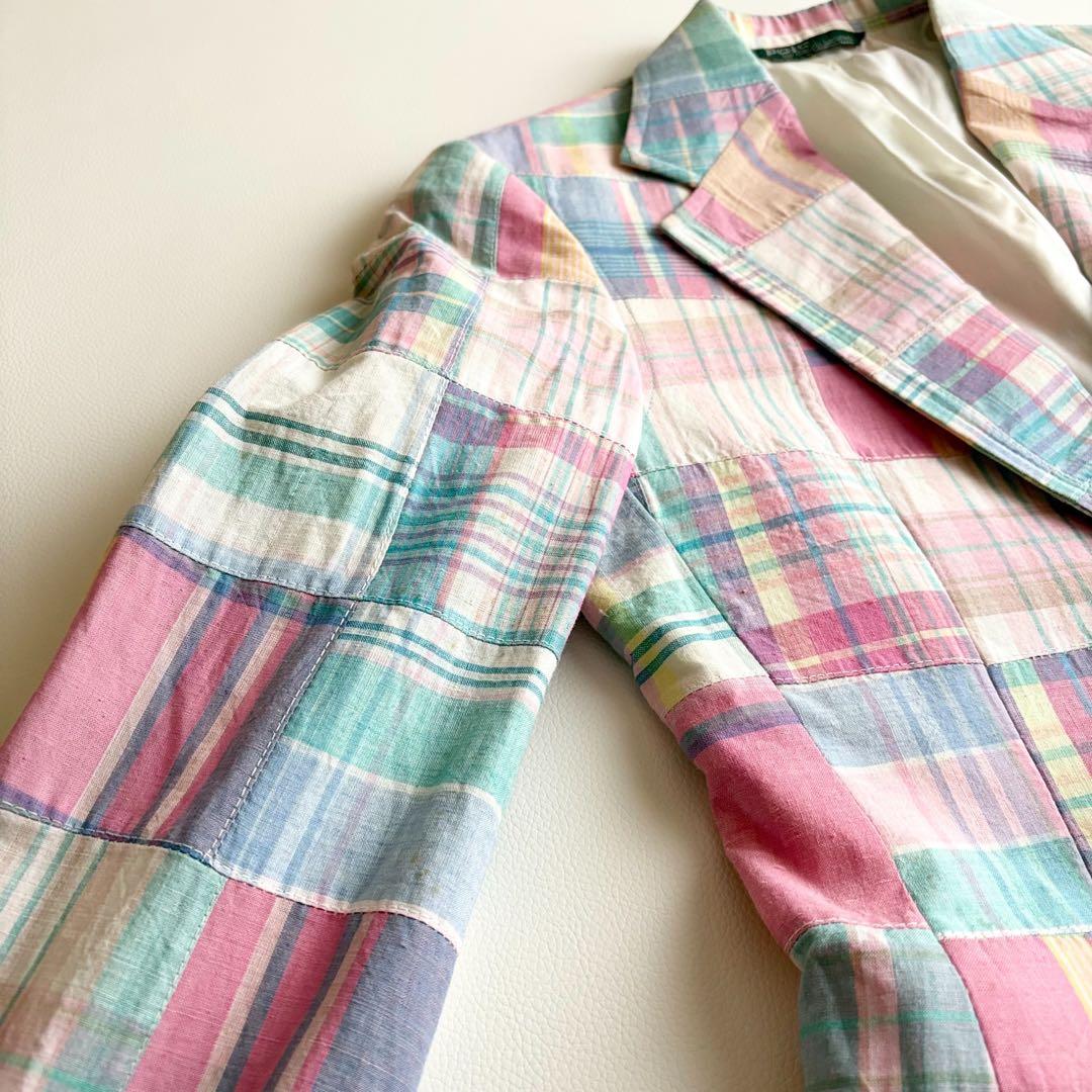 希少✨80s Ralph Lauren パッチワーク ジャケット USA