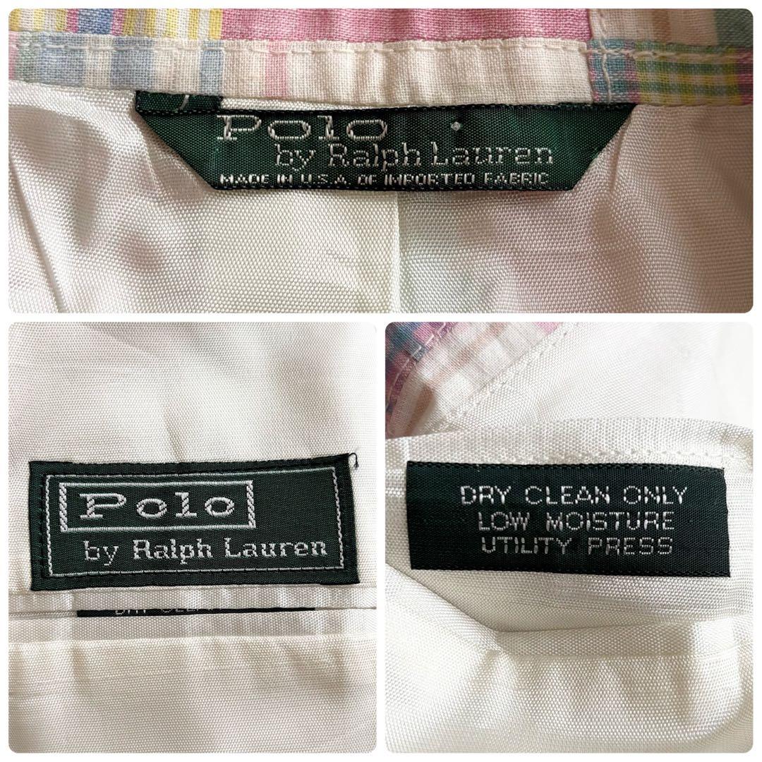 希少✨80s Ralph Lauren パッチワーク ジャケット USA