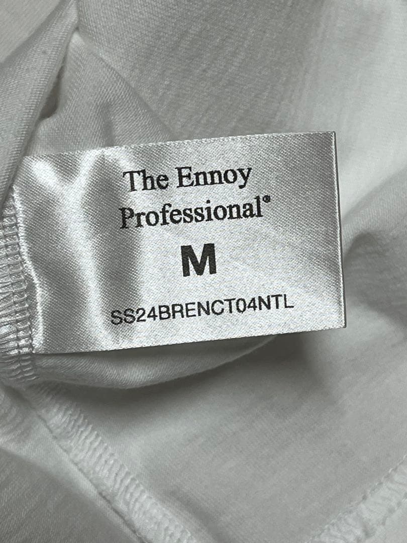 極美品 ENNOY PROFESSIONAL S/S T-SHIRT 白 x 黒