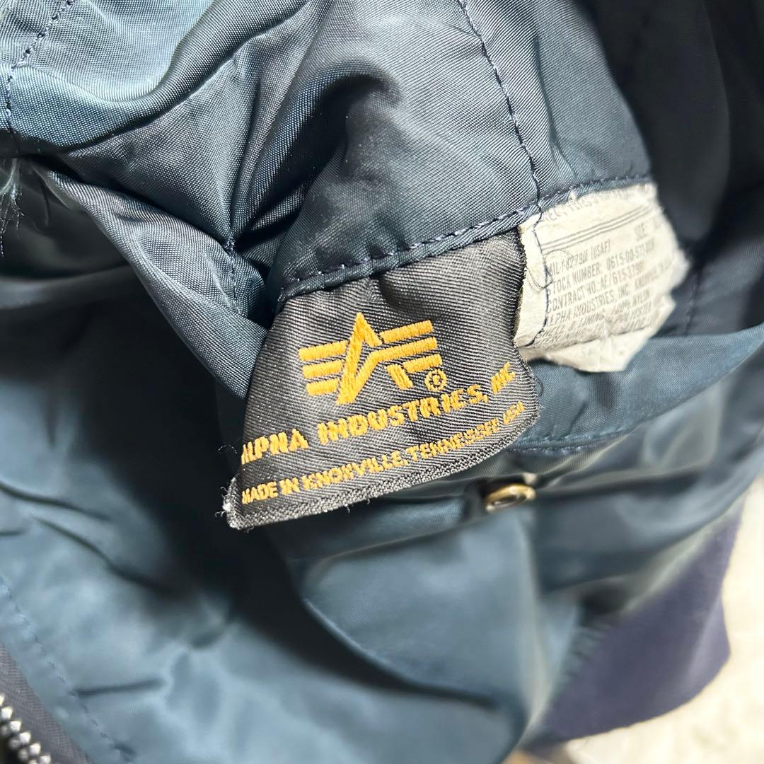ゴ*ヌ様 Alpha ma-1 リバーシブル 90s USA製 ネイビー オレン
