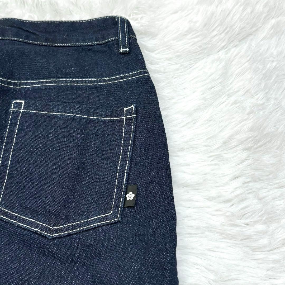 ✨タグ付き✨ MARY QUANT ストレート デニム デイジー柄 ブルー M