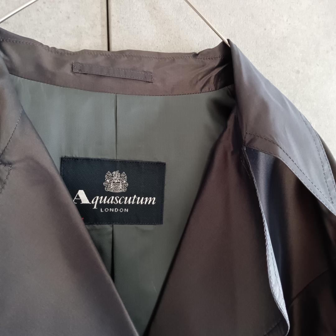 Aquascutum アクアスキュータム シルク コート 日本製 X3386