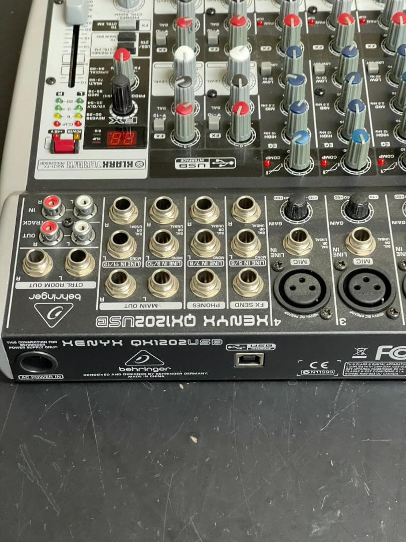 Behringer XENYX QX1202USB アナログミキサー 動作未確認