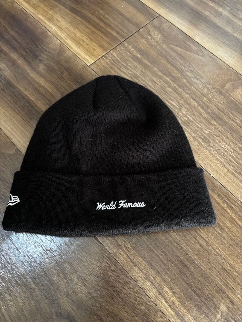 Supreme 黒 ニット帽・ビーニー ボックスロゴ