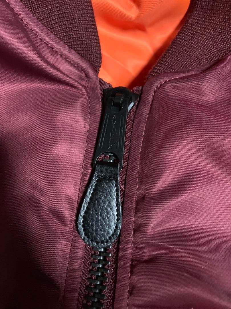 ジャケット・アウター AVIREX MA-1 COMMERCIAL burgundy color