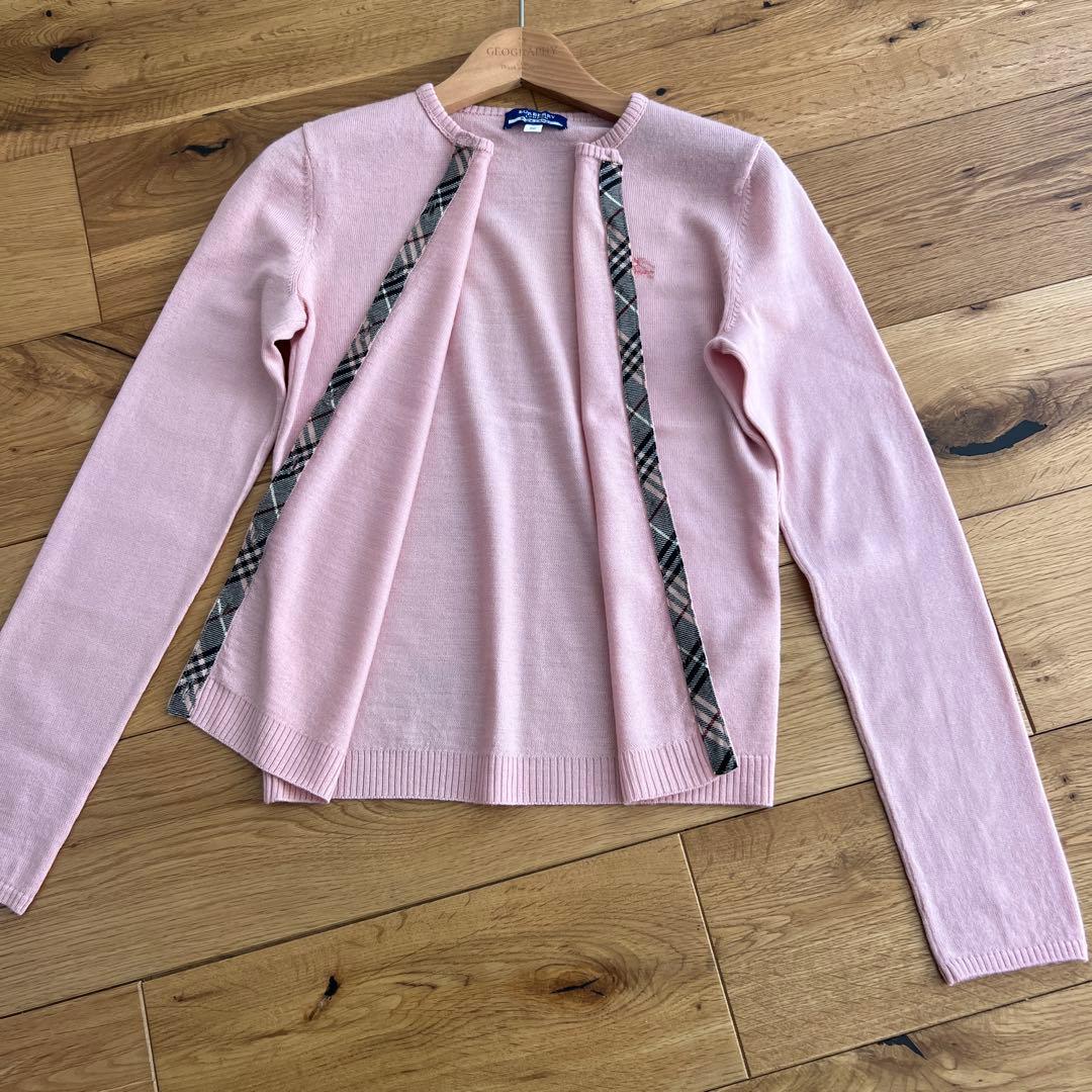 BURBERRY BLUE LABEL バーバリー　カーディガン　ピンク　38