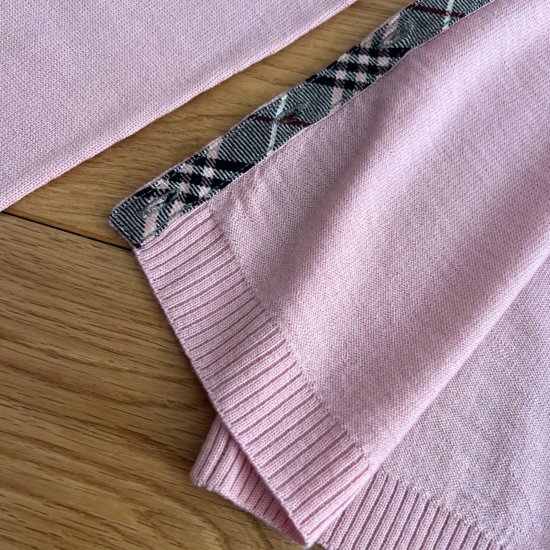 BURBERRY BLUE LABEL バーバリー　カーディガン　ピンク　38