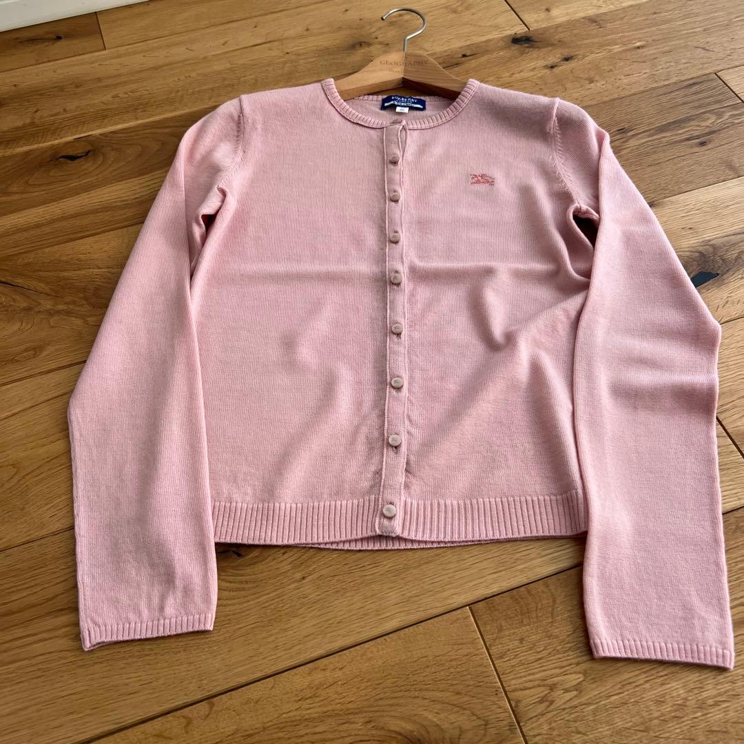 BURBERRY BLUE LABEL バーバリー　カーディガン　ピンク　38