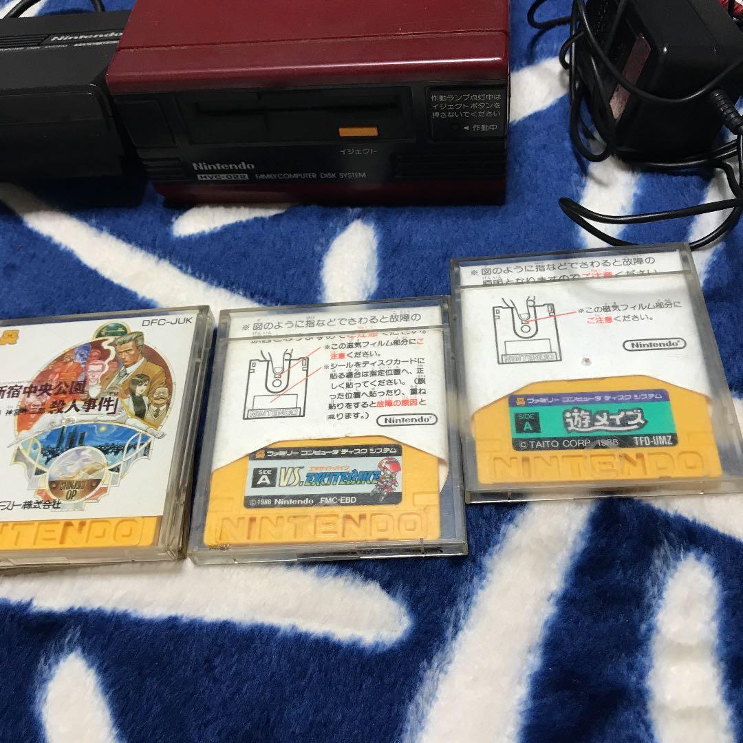 ファミコンディスクシステム本体とソフト