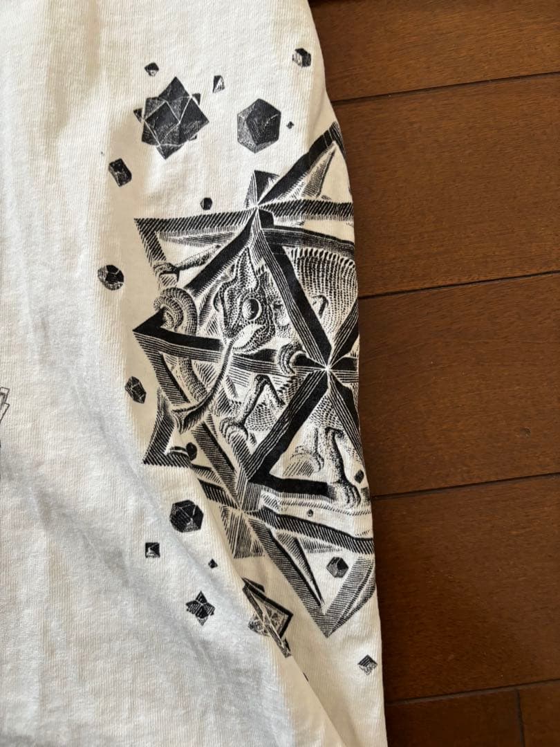 90s M.C.Escher TシャツUSA製 マルチプリント アート