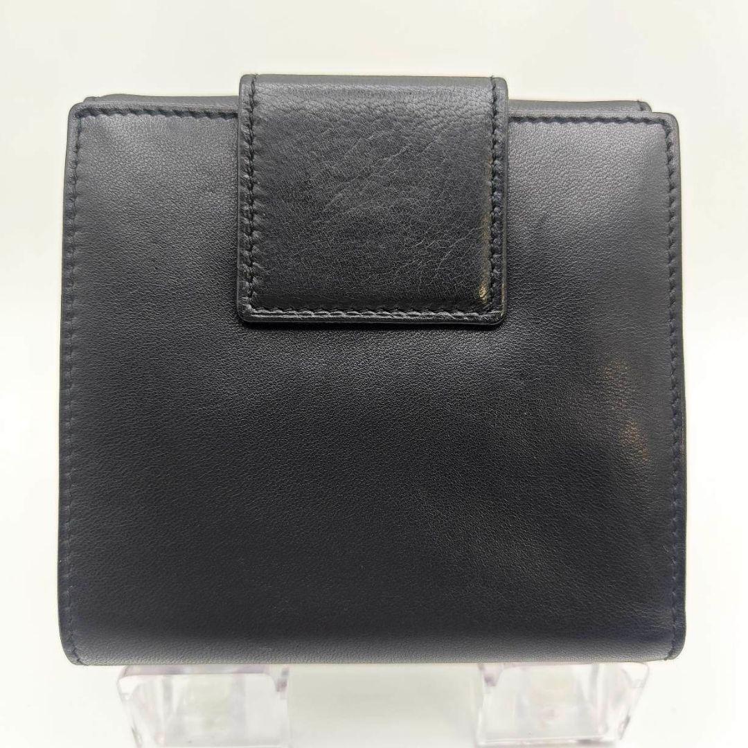 美品 プラダ ナッパレザー 二つ折り 財布PRADA コンパクト ウォレット