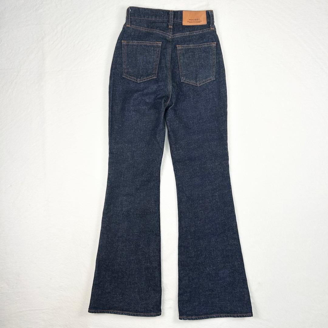 b1607✨美品✨【MOUSSY】MVS FLARE 23　フレアデニム　濃紺