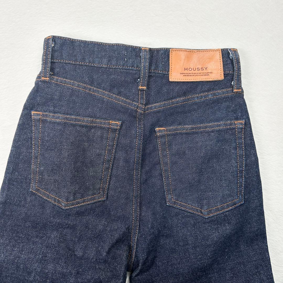 b1607✨美品✨【MOUSSY】MVS FLARE 23　フレアデニム　濃紺