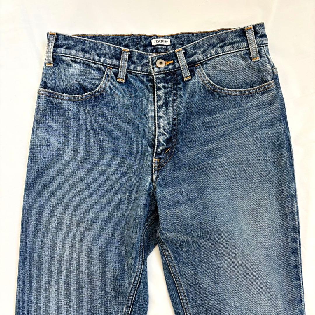INSCRIREアンスクリア FLARE DENIM 002 ライトブルー 38