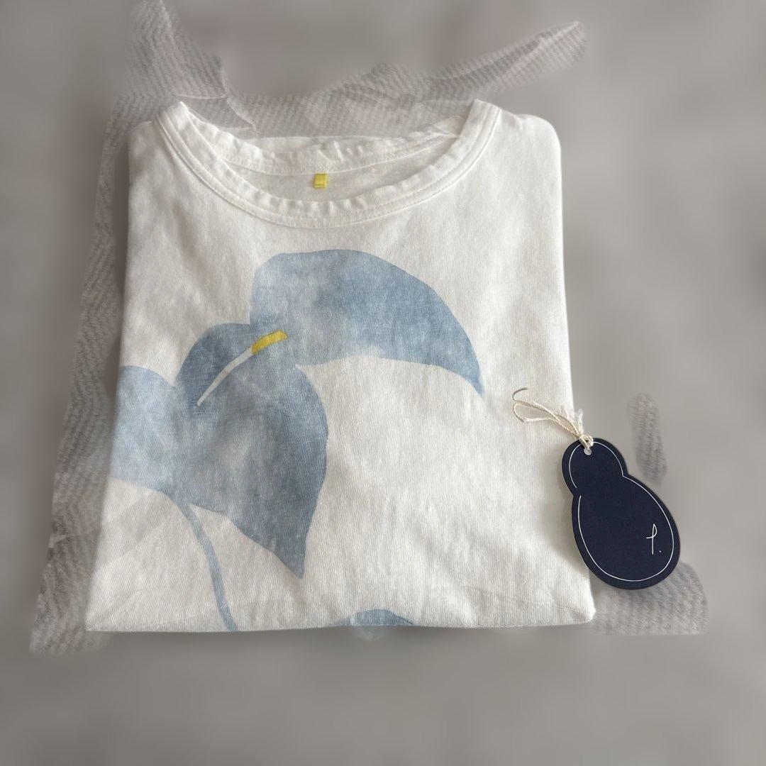 パラスパレス　海芋柄プリントTシャツ　カットソー　2025