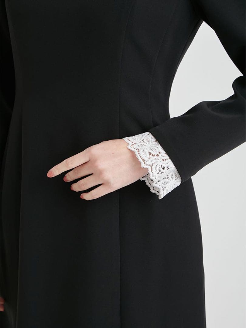 CELFORD 刺繍レース付きマーメイドワンピース DNVY 38 M 新品