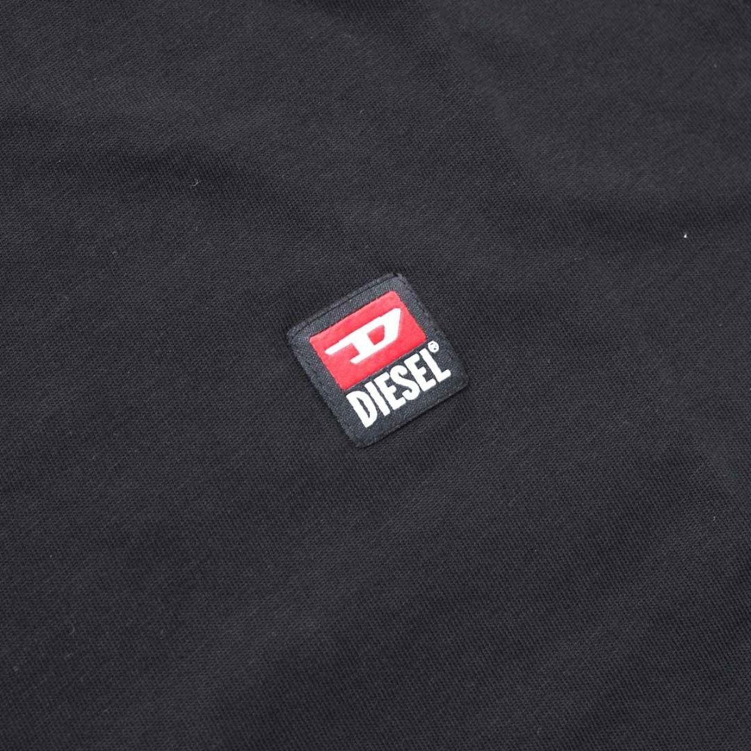 新品 DIESEL メンズ オーバルD ミニロゴ 半袖 Tシャツ ブラック M