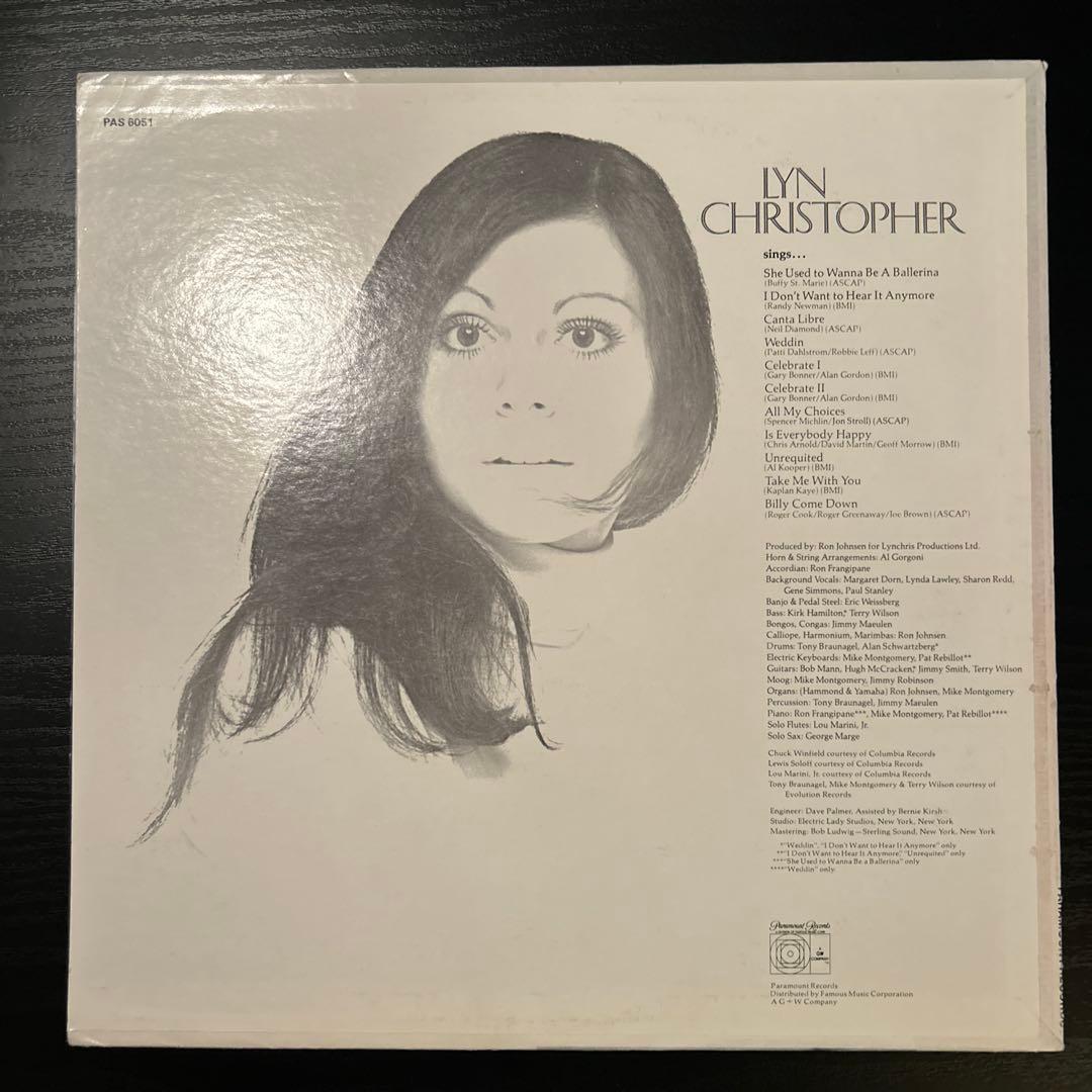Lyn Christopher - same プロモーション盤 LP