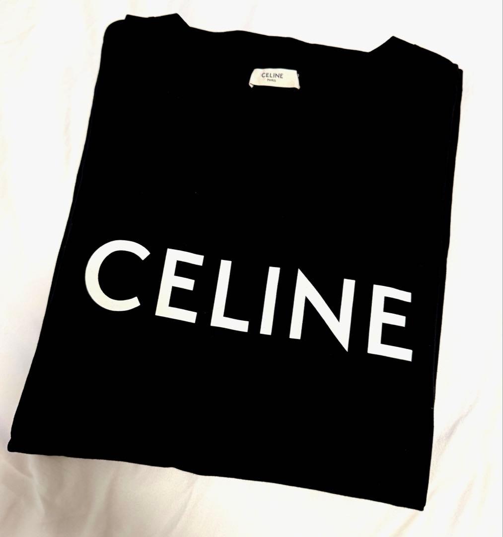(極美品) CELINE エディ期 コットン Tシャツ XXL ブラック